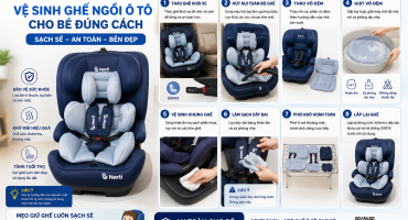 Hướng Dẫn Vệ Sinh Ghế Ngồi Ô Tô Cho Bé Đúng Cách, Sạch Sẽ Và Bền Đẹp