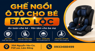 Ghế Ngồi Ô Tô Cho Bé Bảo Lộc Chính Hãng, An Toàn – Đại Lý Nexti Baby Tại Lâm Đồng