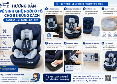 Hướng Dẫn Vệ Sinh Ghế Ngồi Ô Tô Cho Bé Đúng Cách, Sạch Sẽ Và Bền Đẹp