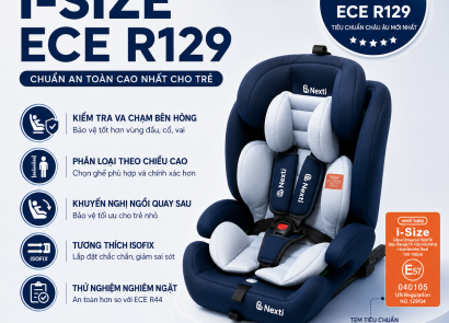 Tiêu Chuẩn i-Size ECE R129 Là Gì? Hướng Dẫn Chọn Ghế Ô Tô Trẻ Em Đúng Chuẩn An Toàn Mới Nhất